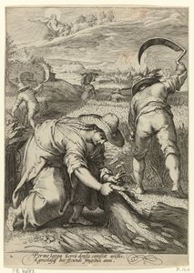 El verano Agricultores cosechadores Cuatro estaciones (título de la serie) de Jan Saenredam