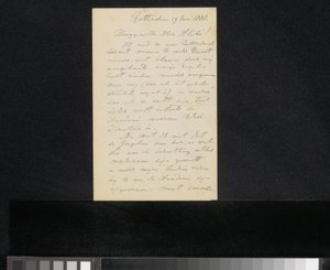 Carta a August Allebé de Jan Striening