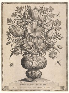 Ramo de flores en un jarrón de Jan Theodor de Bry