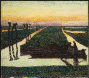 Broek In Waterland (óleo sobre lienzo) de Jan Toorop