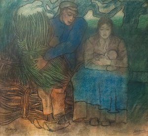 La felicidad de los padres de Jan Toorop