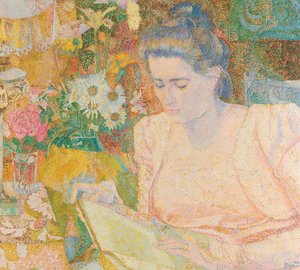 Retrato de la Sra. Marie Jeannette de Lange, c.1900 de Jan Toorop