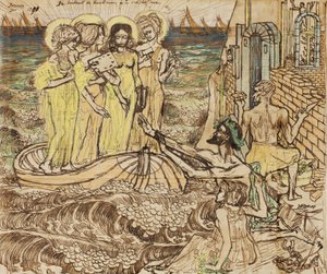 La llegada de las musas del arte a la arquitectura, 1890 de Jan Toorop
