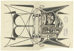 Diseño de banda para: Henri Borel, Un sueño, 1899 de Jan Toorop