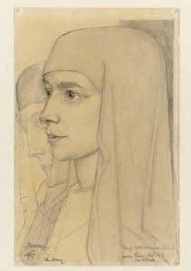Retrato de Treesje Westermann, Madre Teresa Huf de Betania de Jan Toorop