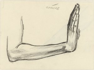 Estudio de un antebrazo de Jan Toorop