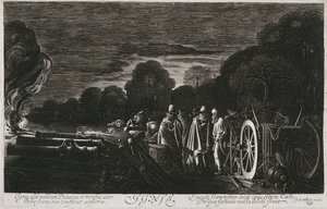 Los Cuatro Elementos, Fuego (Ignis), c. 1614-1622 (grabado) de Jan Van de II Velde