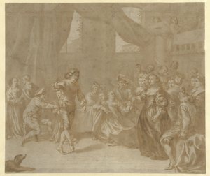 Pareja bailando en una fiesta