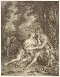Venus evita que Adonis cace de Jan Verkolje (I)
