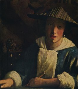 Joven con una flauta, c1665-1675 de Jan Vermeer van Delft