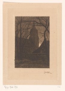 Iglesia en Laren de Jan Veth (signed by artist)