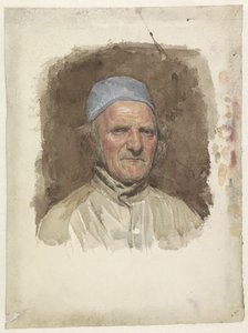 Retrato de hombre, con sombrero azul de Jan Veth