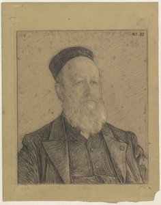 Retrato de Pieter Johannes Veth, de 77 años de Jan Veth