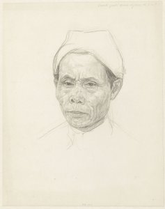 Retrato de un javanés de edad avanzada de Jan Veth