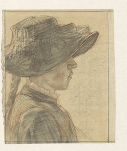 Retrato de la señorita A.C.E. Veth, hermana del dibujante