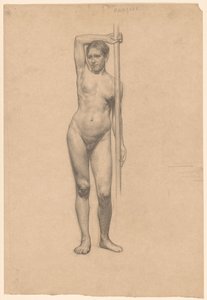 Desnudo femenino de pie, visto de frente de Jan Veth