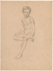 Chico desnudo sentado de Jan Veth