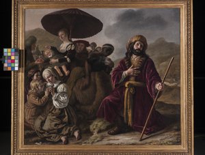 Jacob buscando el perdón de Esaú (óleo sobre lienzo) de Jan Victors