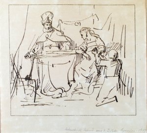 Jan Victors, "Amán con Ester y Asverus" de Jan Victors
