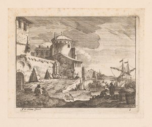 Puerto italiano de Jan Vincentsz. van der Vinne