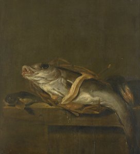 Naturaleza muerta con un eglefino y un dorado