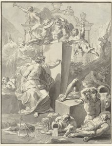 Diseño de la portada de W. van der Hoeven, Westermeer, 1721 de Jan Wandelaar