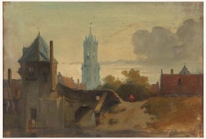 Vista de Delft de Jan Weissenbruch