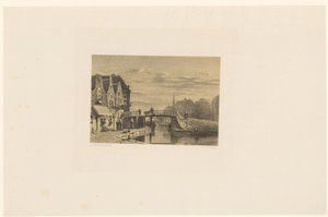 Paisaje urbano con canal de Jan Weissenbruch