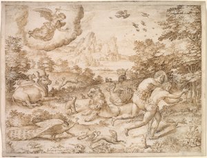 The Expulsion from Paradise de Jan Wierix