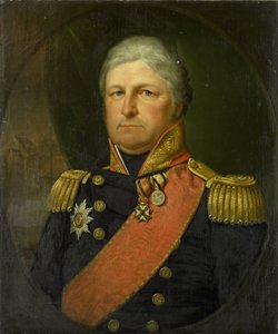 Retrato del contralmirante Job Seaburne May de Jan Willem May