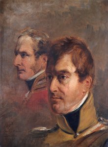 Retrato de los generales de división británicos Sir Frederick Ponsonby y Sir Colin Campbell, 1821