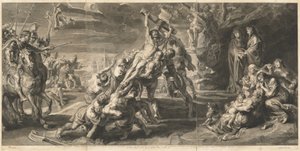 La elevación de la cruz de Jan Witdoeck after Sir Peter Paul Rubens