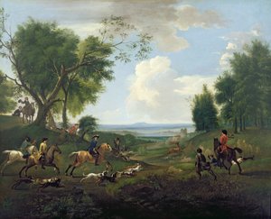 Escena de caza