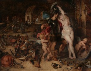 El Regreso de la Guerra: Marte Desarmado por Venus, c.1610-2 de Jan and Rubens, P.P. Brueghel