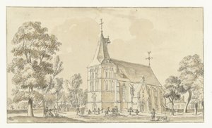 La iglesia en Asperden, Alemania de Jan de Beijer