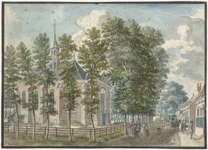 Vista de la iglesia de Bloemendaal de Jan de Beijer