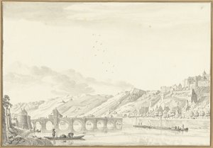 Vista de la ciudad y el Castillo de Namur de Jan de Beijer