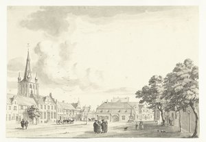 Vista del mercado de Uerdingen de Jan de Beijer