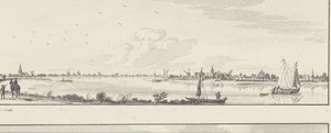 Vista sobre el Lek en los pueblos Lopik, Jaarsveld, Tienhoven, Ameide y la Casa Herlaer de Jan de Beijer