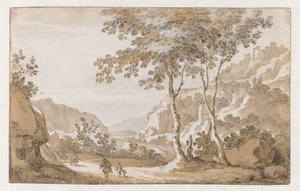 Albano visto desde el oeste de Jan de Bisschop (attributed to)