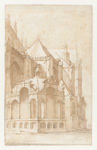 Casa Beckeneel en la Nieuwe Kerk de Ámsterdam de Jan de Bisschop