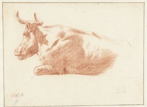 Vaca reclinada de Jan de Bray