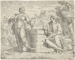 Cristo y la mujer samaritana de Jan de Pape (rejected attribution)