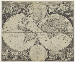 Wereldkaart
Orbis terrarum nova et accuratissima tabula (título en el objeto) de Jan de Visscher