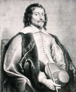 Nicolas Lanier (n.1588) grabado por Lucas Vostermans de Jan the Elder (after) Lievens