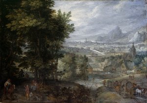 Un paisaje boscoso de Jan the Elder Brueghel