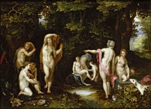 Diana y Acteón, ca 1595
