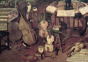 Audición, 1617 (detalle) de Jan the Elder Brueghel