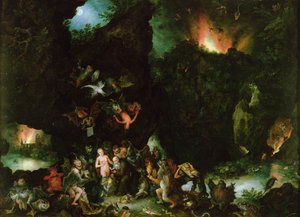 La tentación de San Antonio - Infierno, 1594