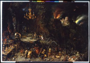 El fuego por Brueghel Jan I (1568-1625) 1621 de Jan the Elder Brueghel